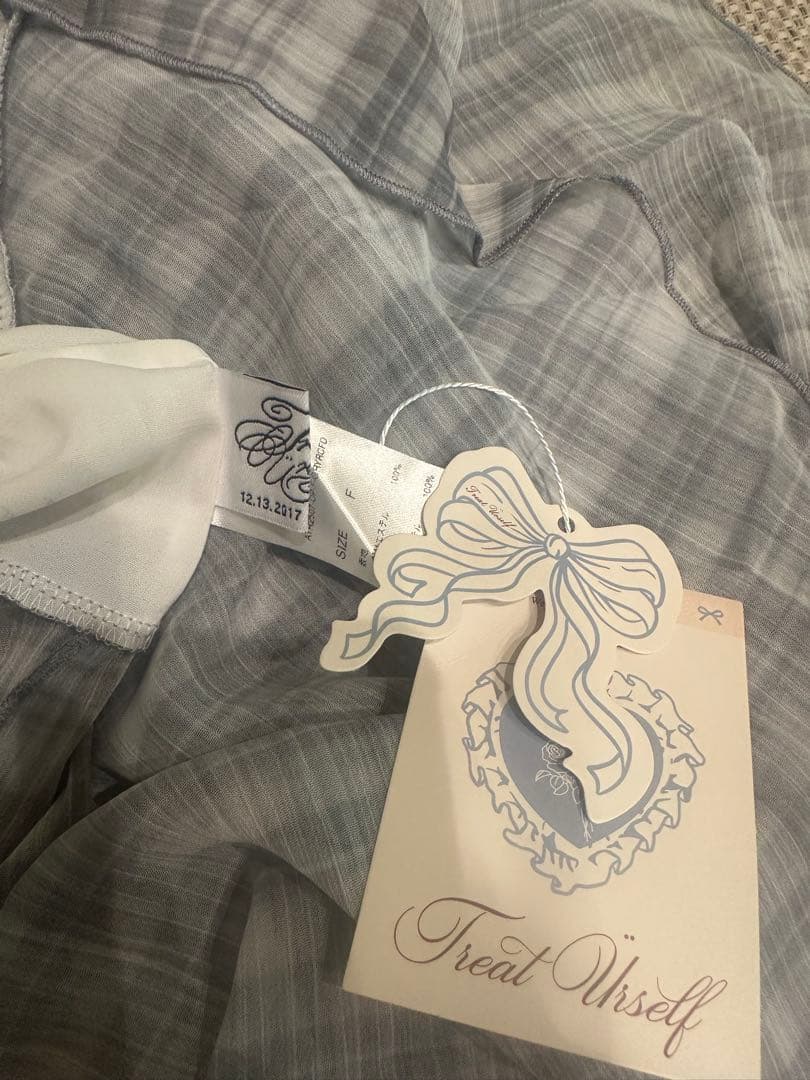 Rosy Check Frill Dress