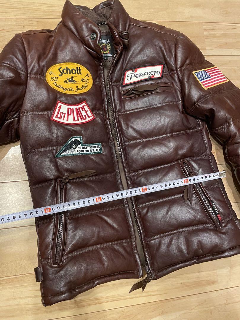 schott ショット レザーダウンジャケット - メルカリ schott ショット レザーダウンジャケット - メルカリ