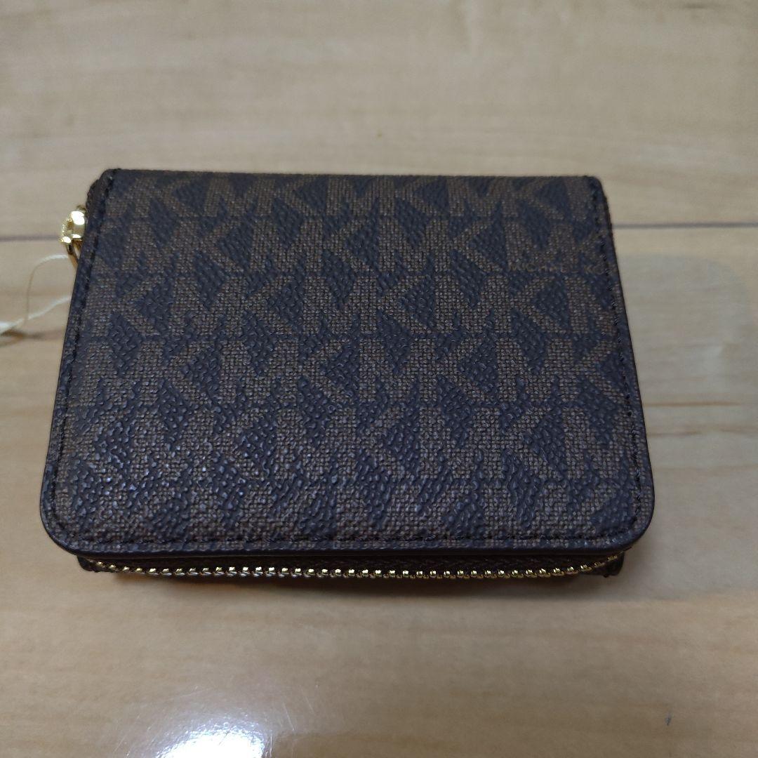 マイケル・コースMICHAEL KORS 三つ折り財布 ブラウン 新品未使用