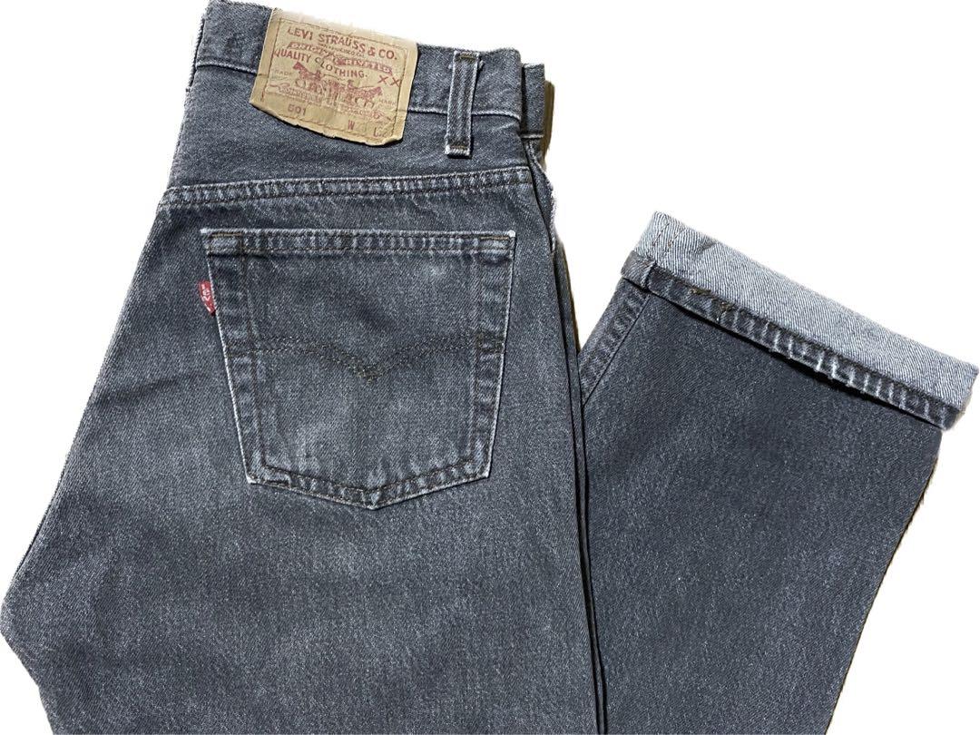 80s-90s Levi's 501 BLACK 先染め made in USA