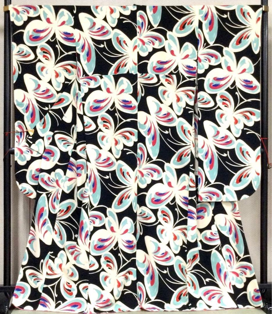 新品未使用★振袖 お仕立上り ポリエステル 黒系