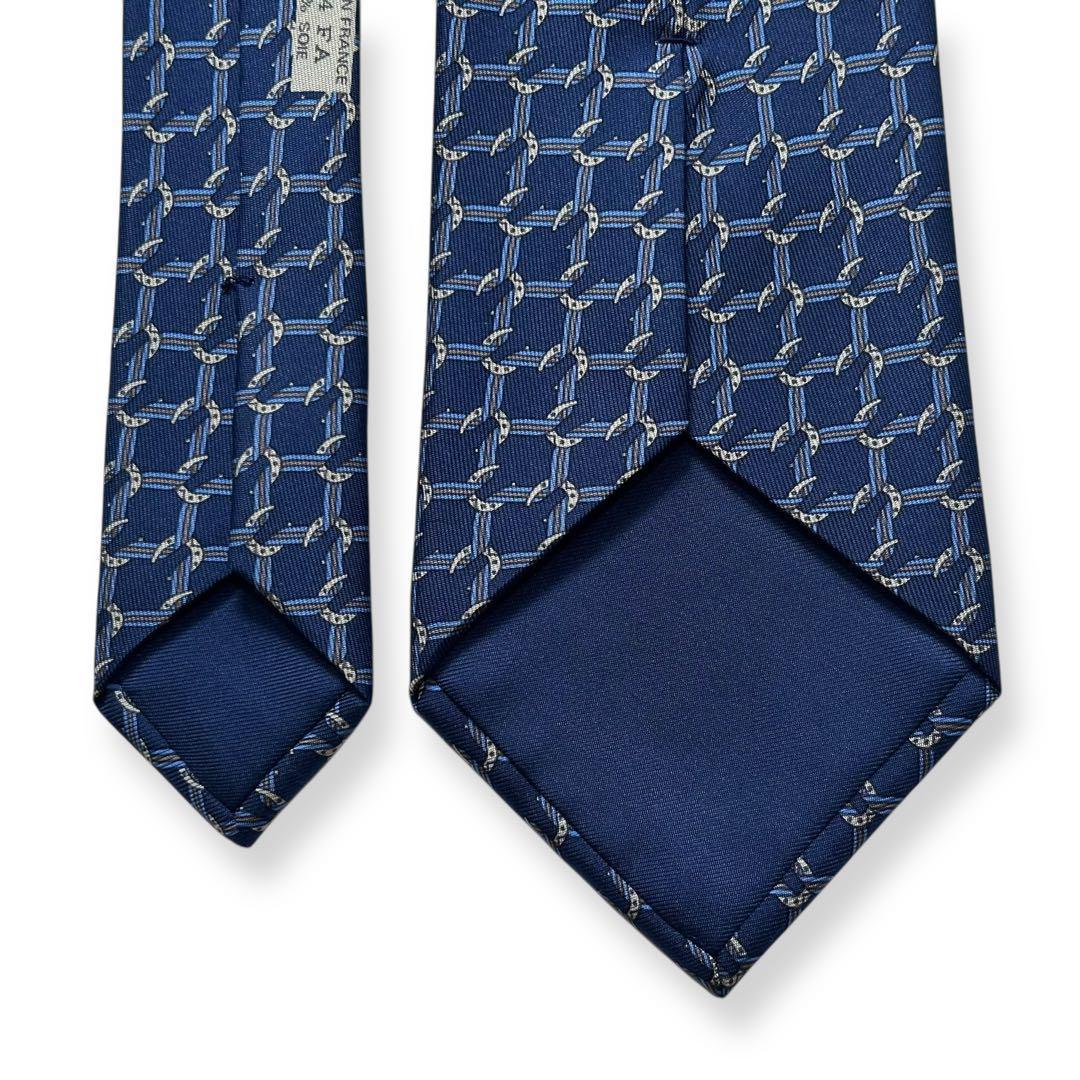 ✨未使用✨HERMES エルメス　ネクタイ　高級シルク　ホースシュー　馬蹄 美品✨HERMES ネクタイ エルメス 馬蹄 ホースシューズ 最高級