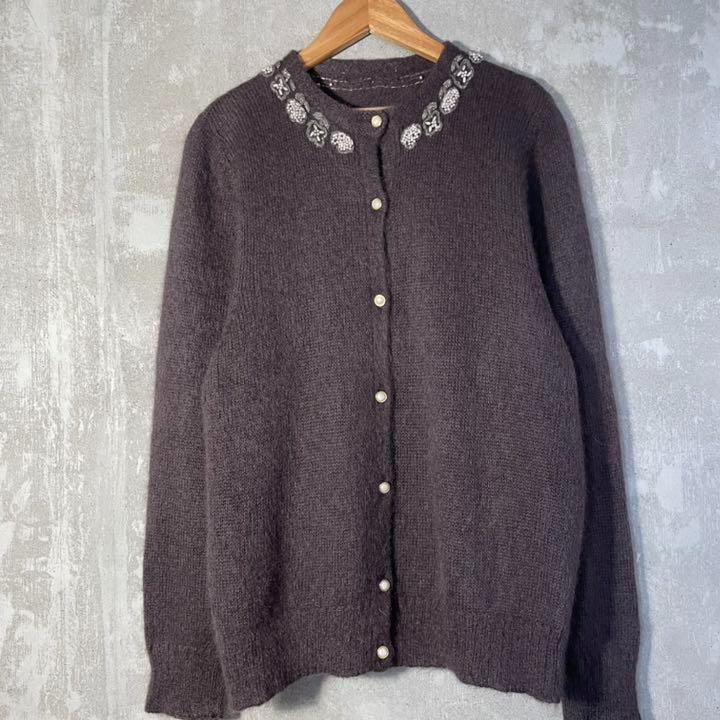 VINTAGE MOHAIR KNIT イタリア製　モヘアカーディガン　ニット