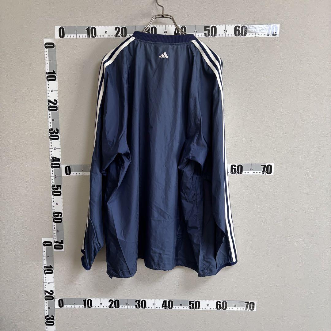 90s adidas アディダス サッカー ナイロンジャケット ピステ Vネック