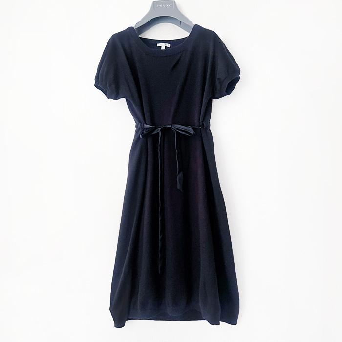 MaxMara ワンピース　カシミヤシルク　リボンベルト付き
