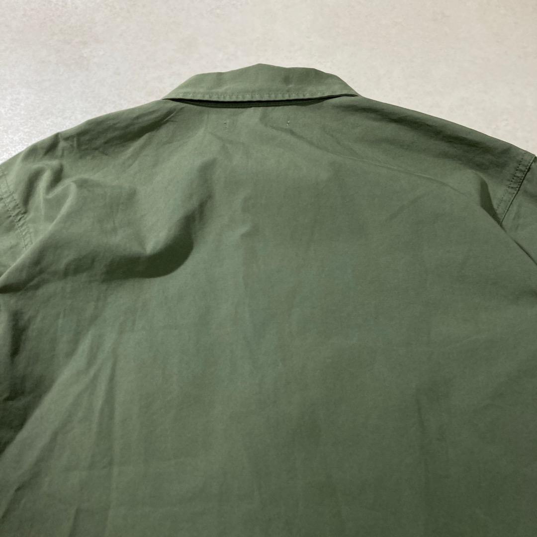 EDWIN ミリタリーシャツ U.S.ARMY ワッペン グリーン L