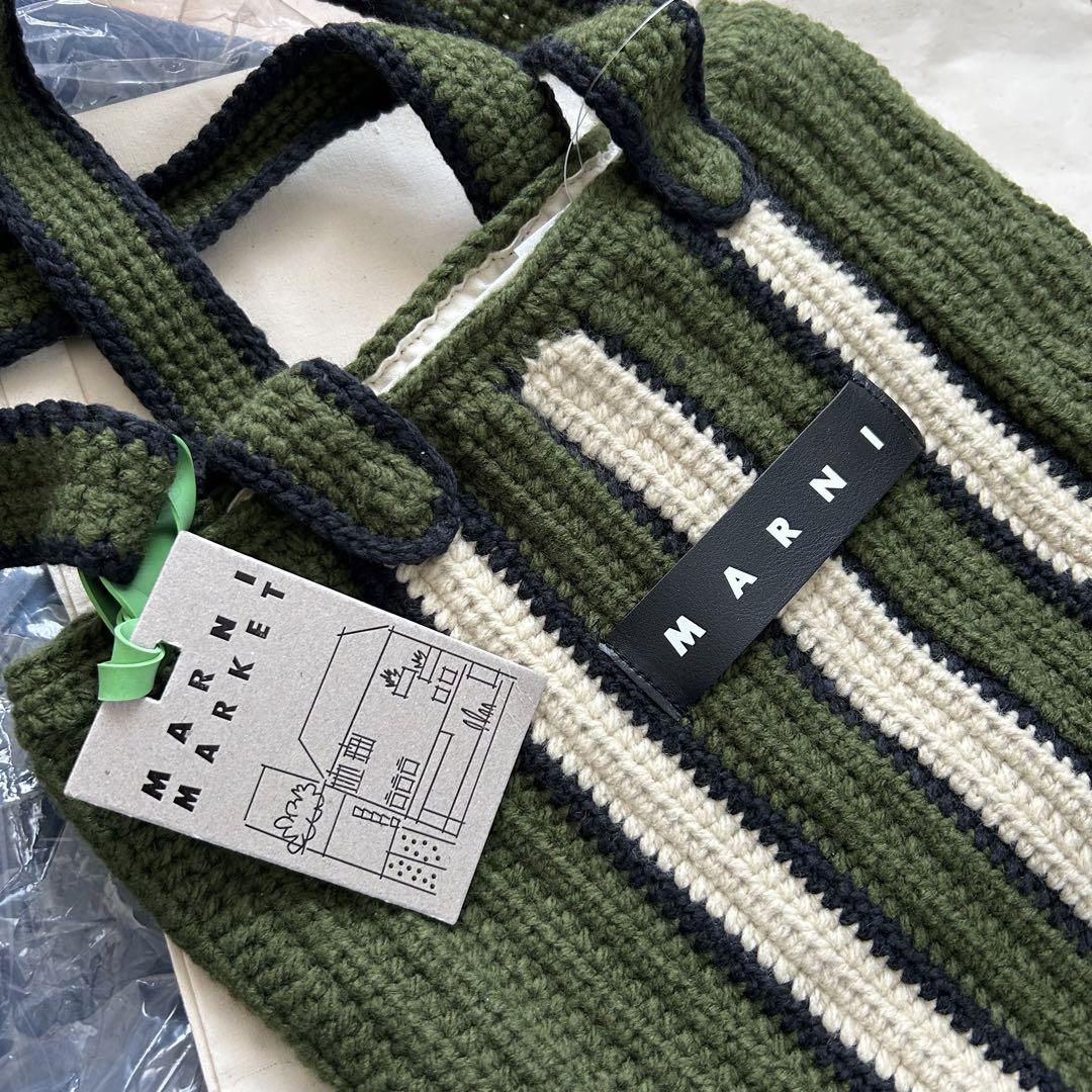 MARNI マルニ ニット トートバッグ ショッピングバッグ