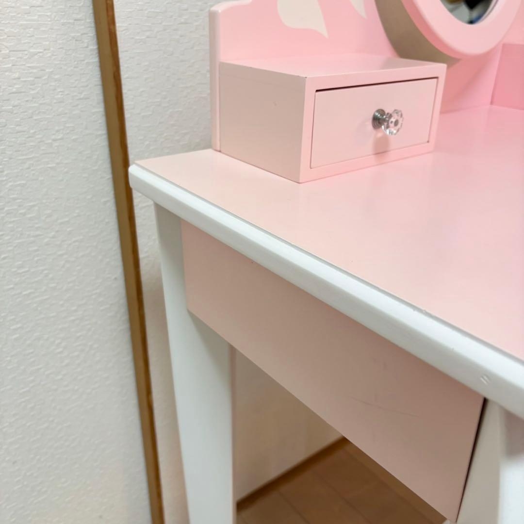 女の子 椅子付きドレッサーセット 女の子 椅子付きドレッサーセット