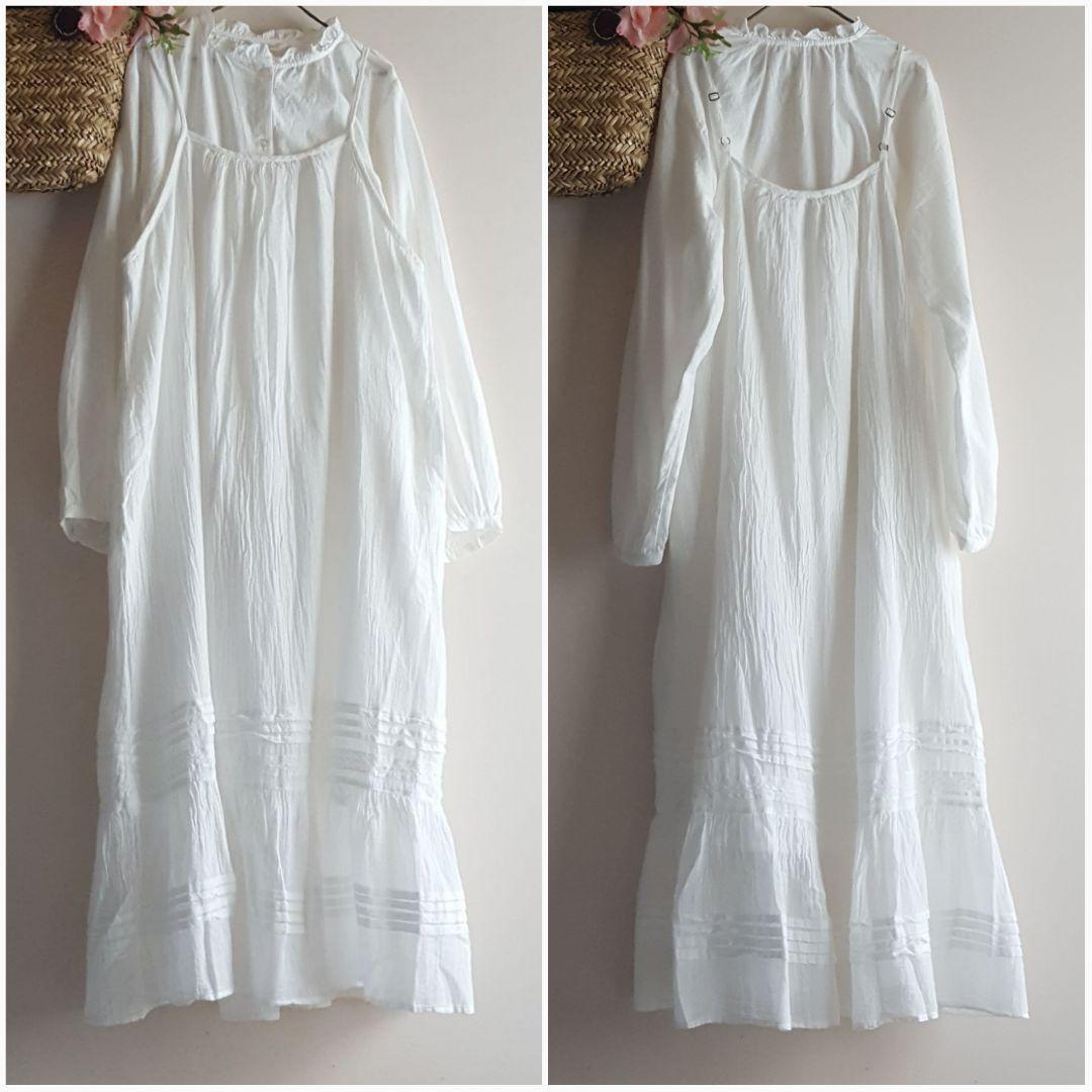 新品　SM2☆ガーゼのような綿キャミワンピース