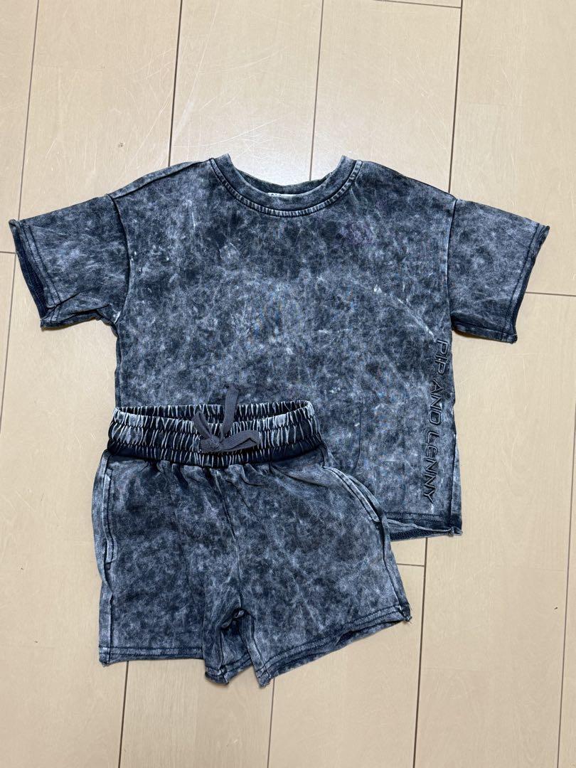 00s 45rpm& ロゴプリントTシャツ F カーキ トップス