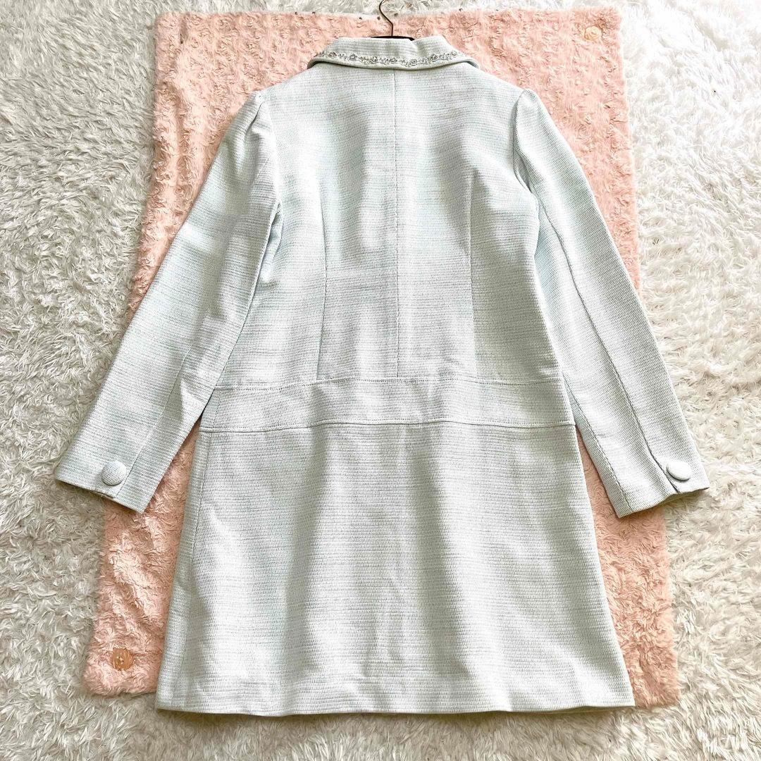 新品タグ付 レストローズ スプリングコート 2way ビジュー size2 M