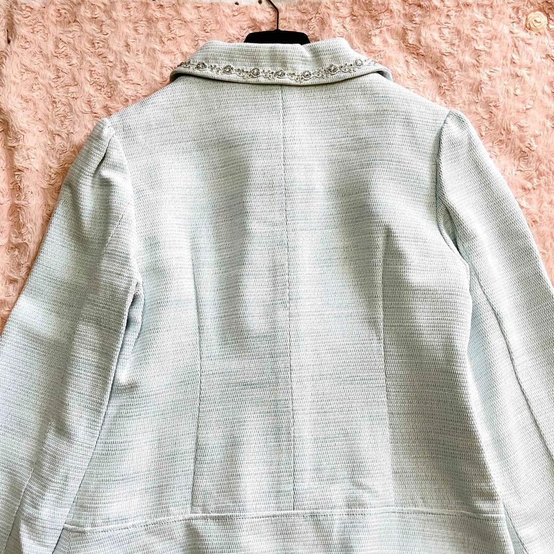 新品タグ付 レストローズ スプリングコート 2way ビジュー size2 M