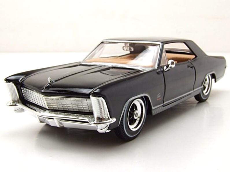 マイスト 1/26 1965 ビュイック リビエラ - BLACK 1965 Buick Riviera Black Diecast Model Car | Maisto