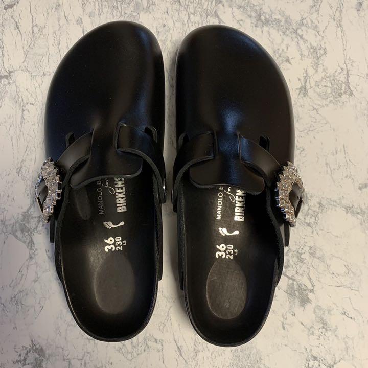MANOLO BLAHNIK × Birkenstock Boston サンダル