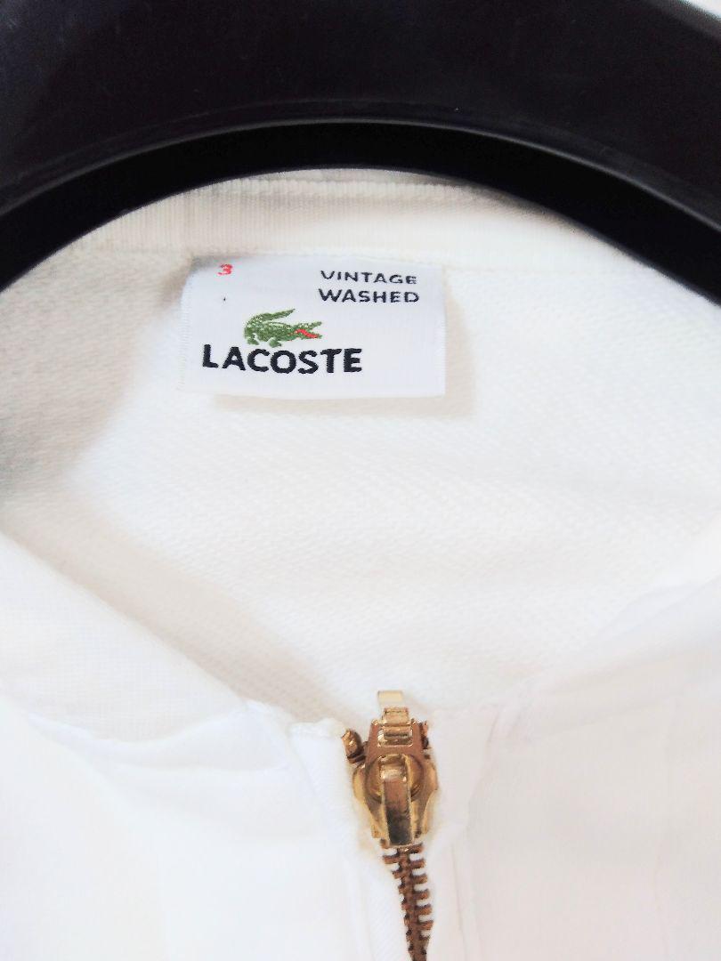 人気SALE品質保証 LACOSTE ラコステ ヴィンテージウォッシュ 白ワニ フードパーカー WhmJU-m43464666976 新作100%新品