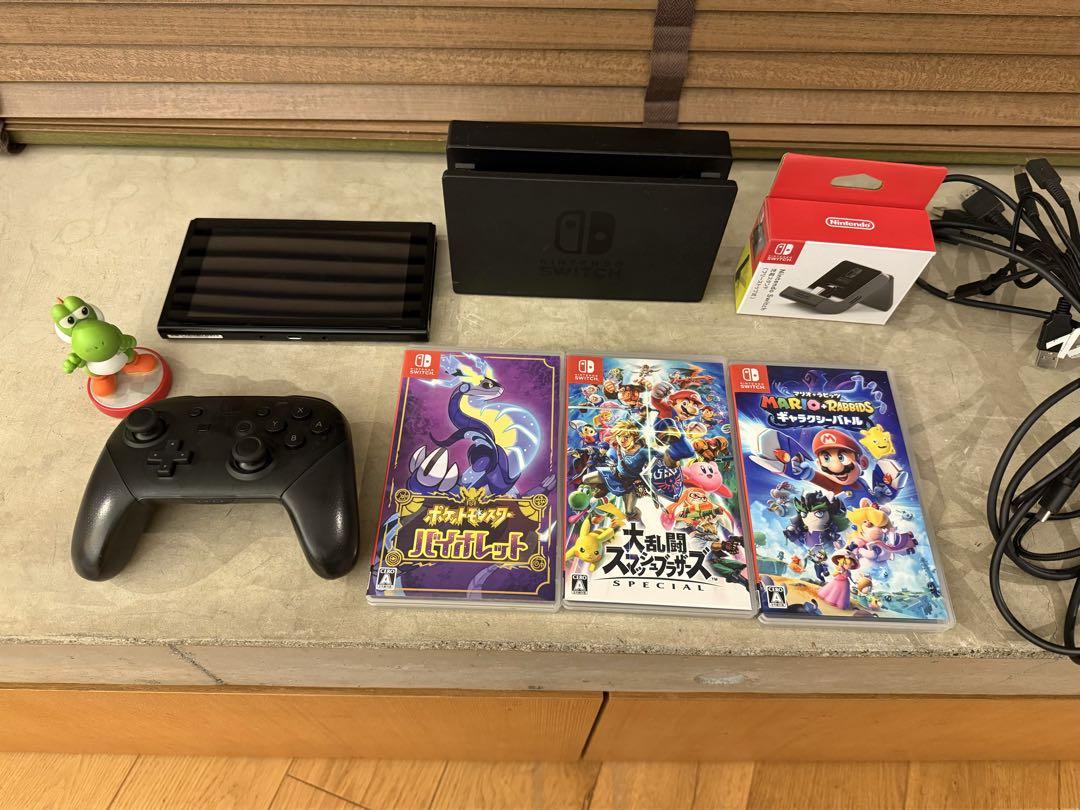 Nintendo Switch 本体 + ゲーム3本 + 付属品