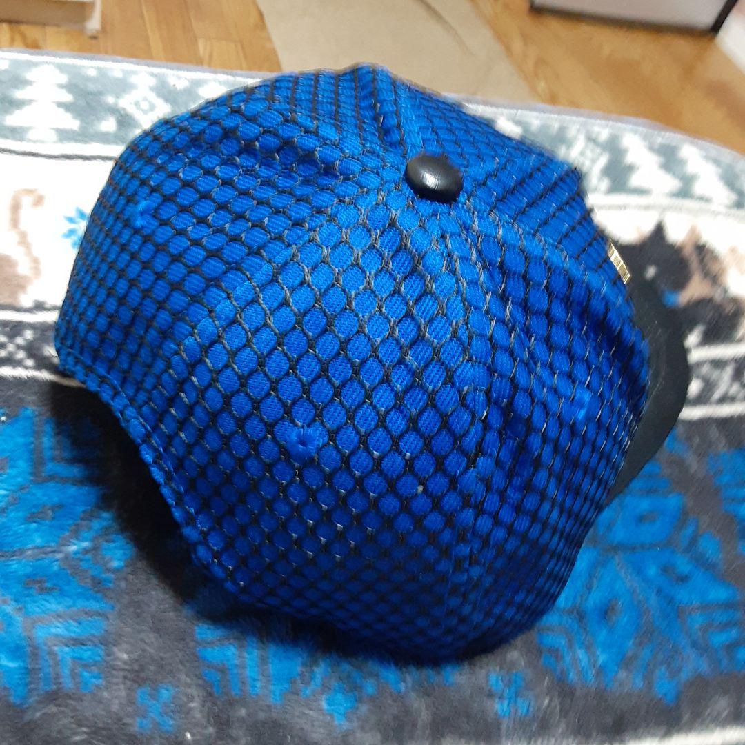 NYロゴ メッシュキャップ 青