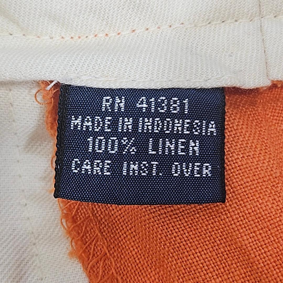 90s Ralph Lauren オレンジ カラー リネンスラックス DM710