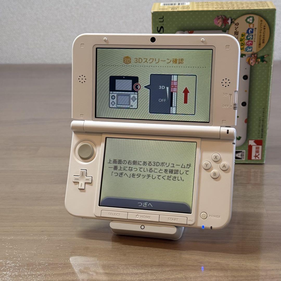 4-314 ニンテンドー3DS LL どうぶつの森パック 箱付き