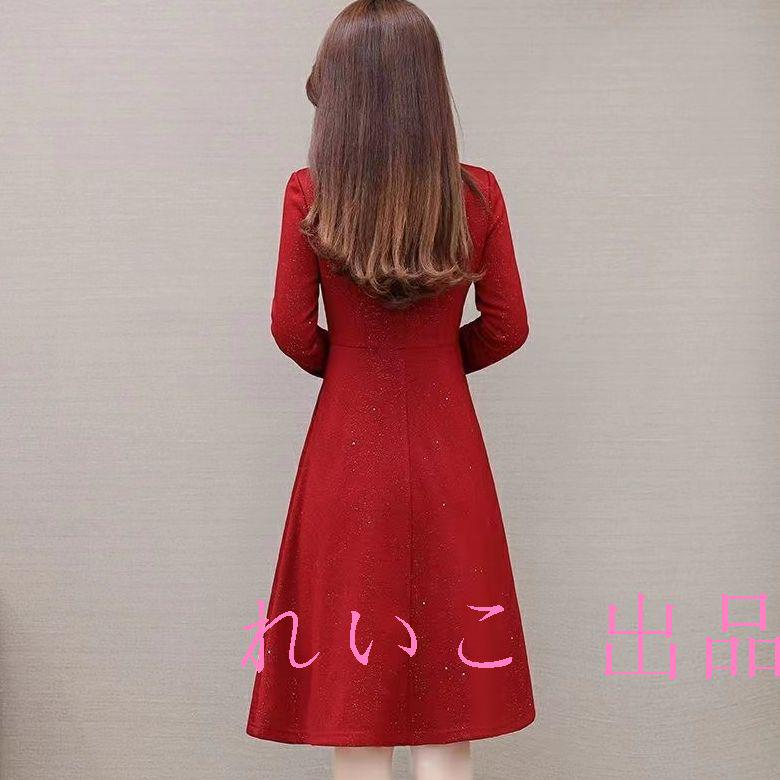 2022在庫 2021秋冬の新型韓国版の洋服のハイエンドの中で長いタイプの女性のワンピース2 6GOmS-m43471719282 通販爆買い
