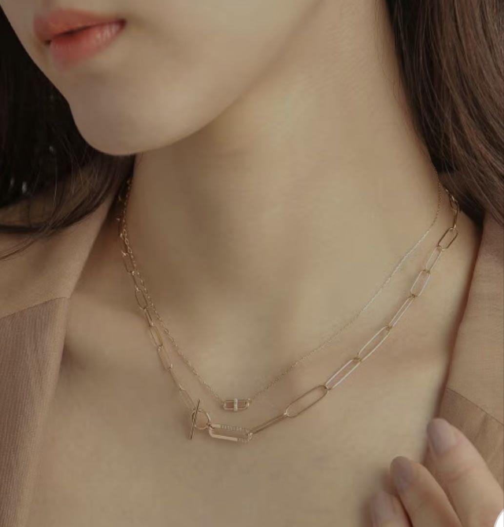 ココシュニック K10ダイヤモンド PCモチーフセパレート ネックレス