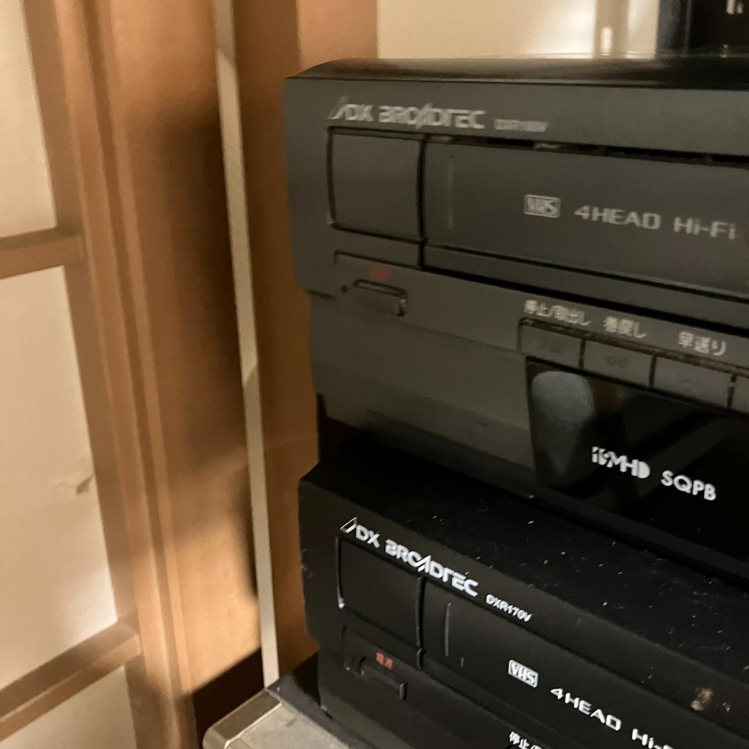 DXアンテナ ビデオ一体型DVDレコーダー 2台セット DXR160V 170V