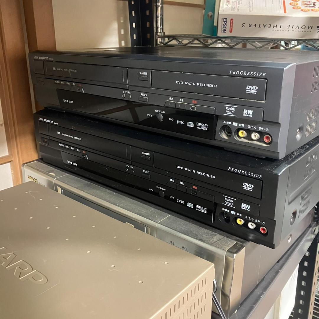 DXアンテナ ビデオ一体型DVDレコーダー 2台セット DXR160V 170V