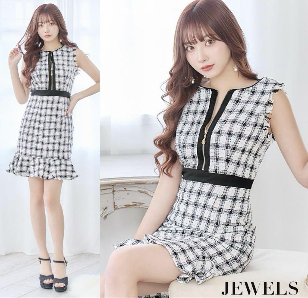 JEWELS ジュエルズ ツイードマーメイドドレス ブラック