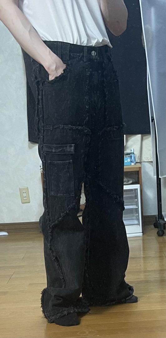 NO/FAITH STUDIOS FLARED DENIM 001 / BLK メンズ NO/FAITH STUDIOS FLARED DENIM 001 / BLK メンズ