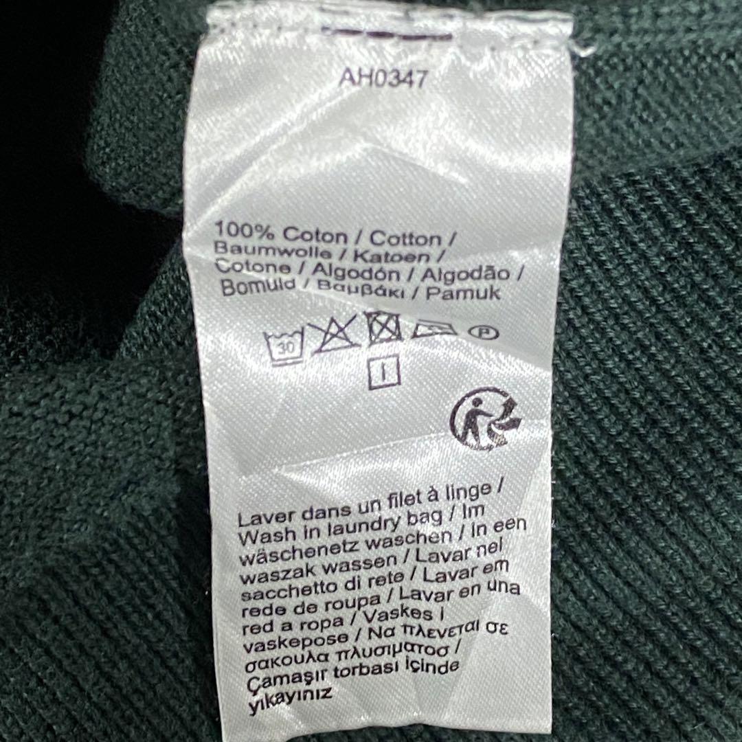 LACOSTE ラコステ コットンニット 無地セーター Y2K ノームコア 深緑