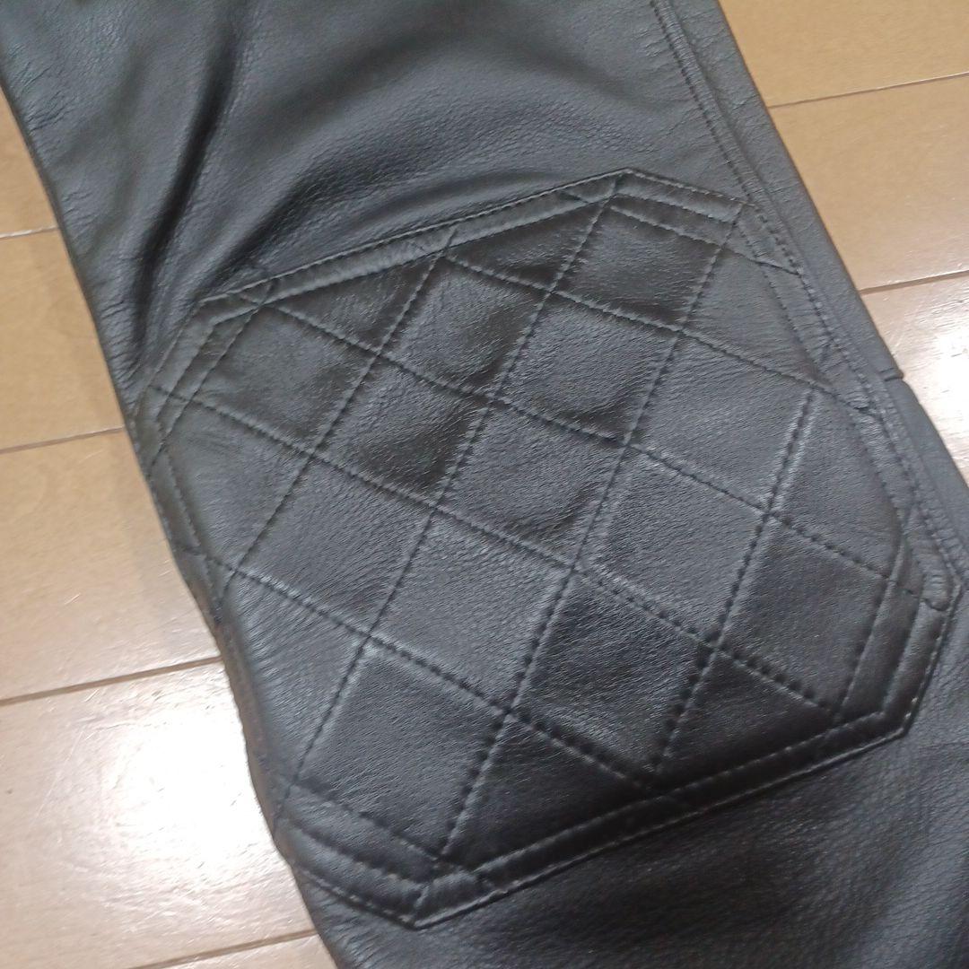 NANKAI ナンカイ　バイク用レザーパンツ 黒 キルティングデザイン