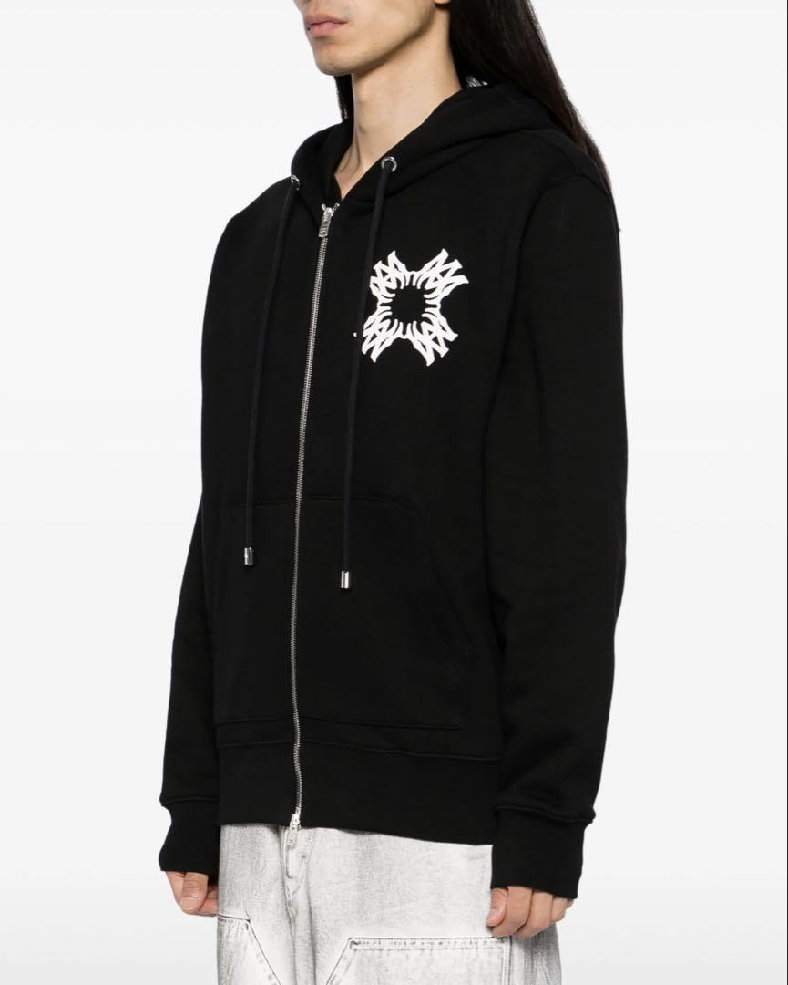 AMIRI ブラック フーデッドジャケット