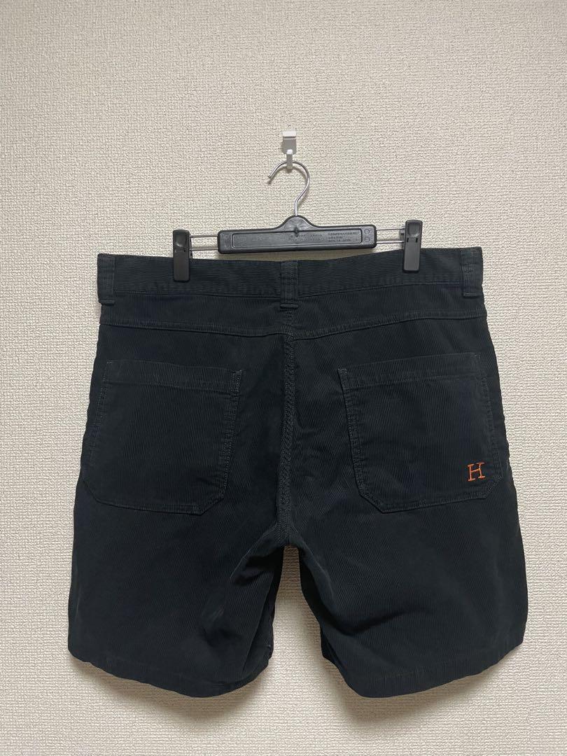 ★HRM★ ハリウッドランチマーケット コーデュロイ ハーフパンツ 黒 XL表記