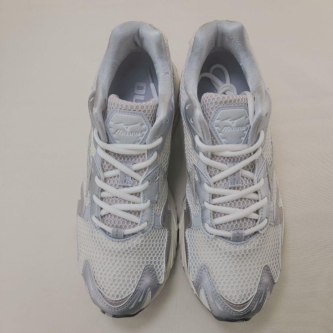 ミズノ ウェーブライダー 10 オフホワイト/シルバー 25cm