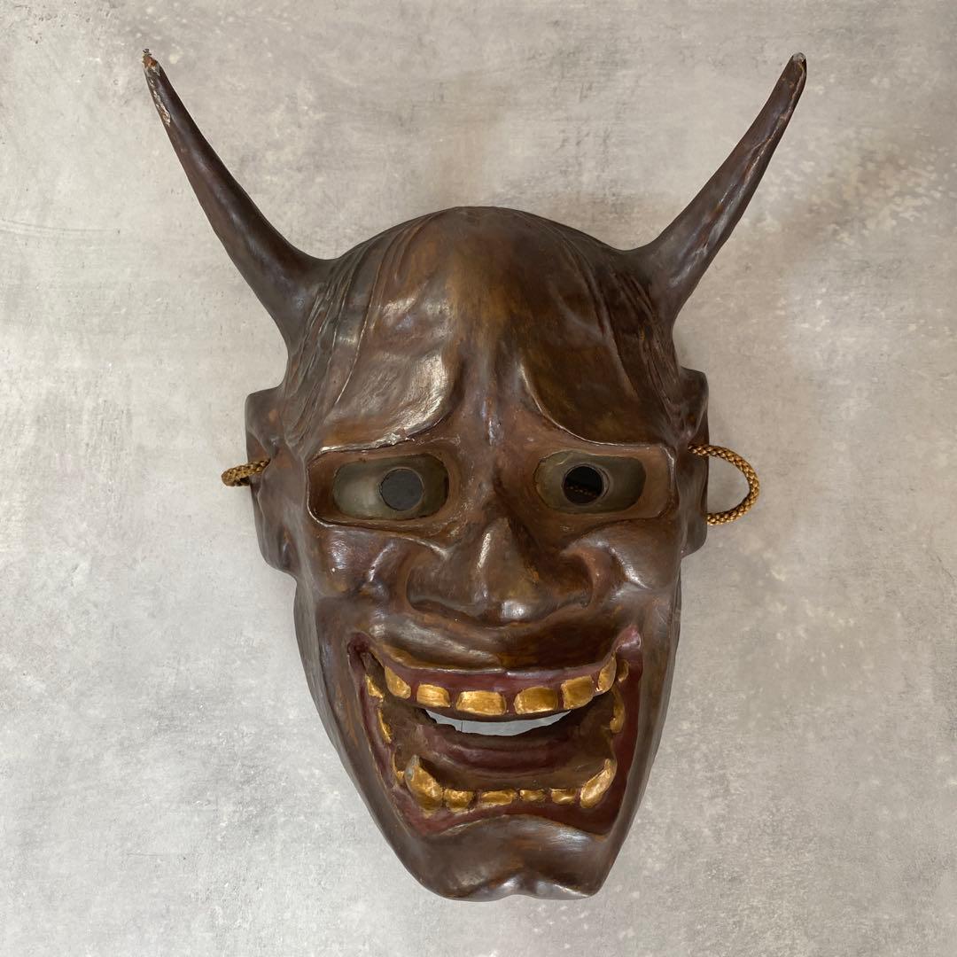 般若のお面やや傷や汚れあり