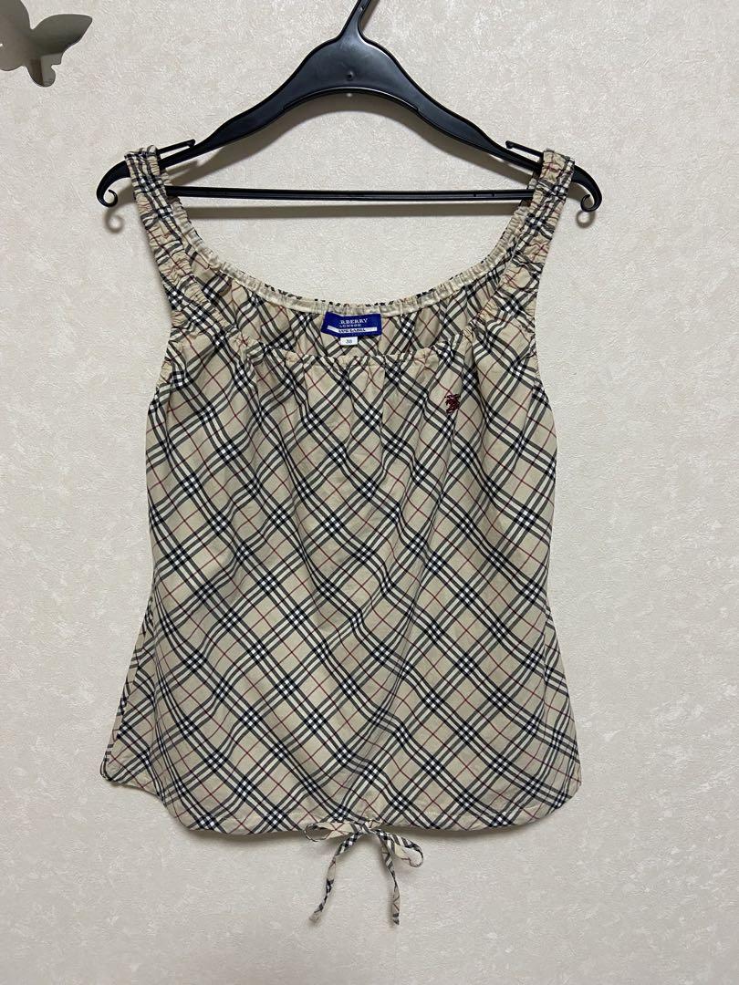 Burberry チェック柄 キャミソール タンクトップ38