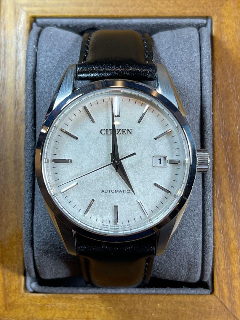 【美品】CITIZEN シチズン NB1060-04A 自動巻き腕時計銀箔漆塗り