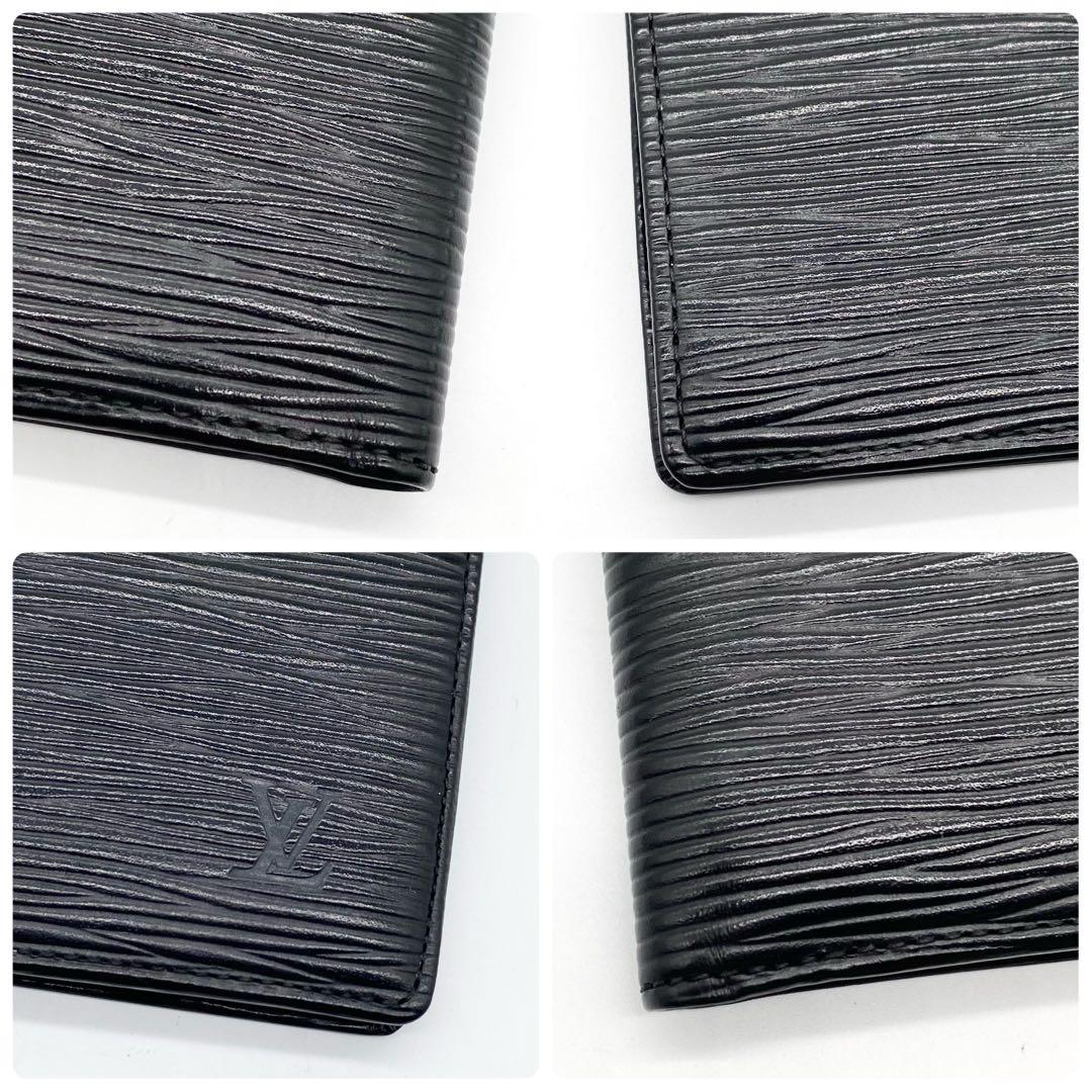 【美品SSS】ルイヴィトン エピ ポルトフォイユ マルコ 二つ折り財布 ブラック 250540-001.jpg