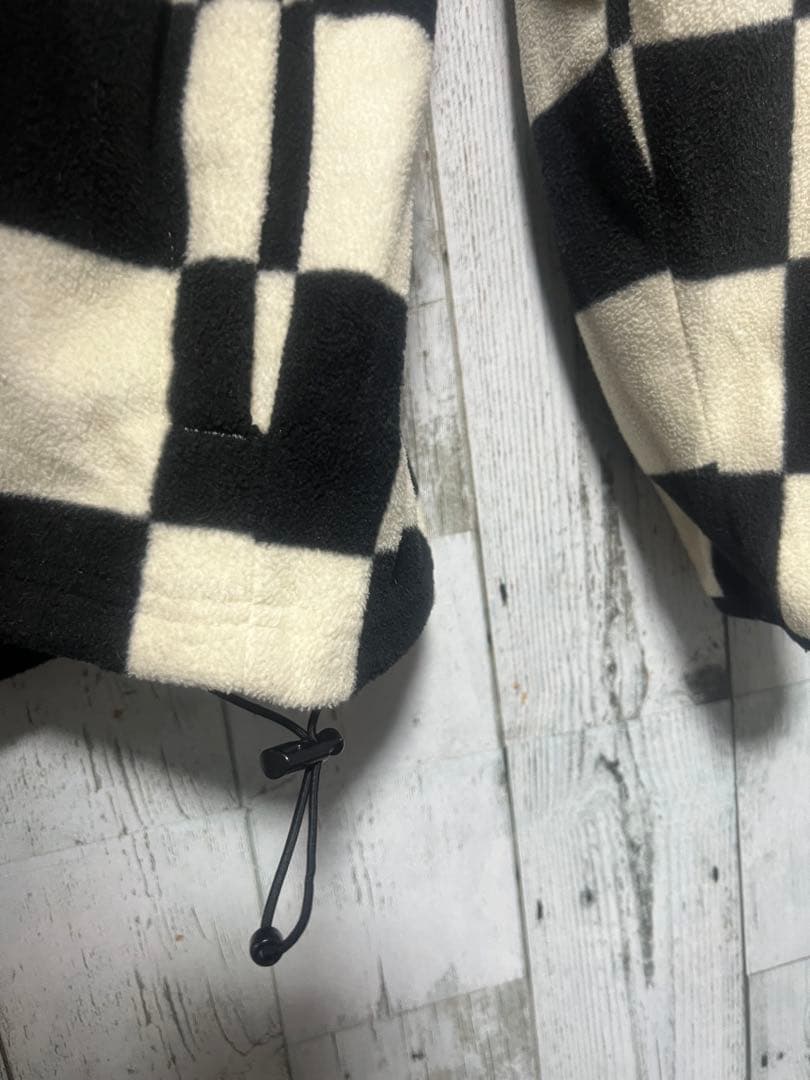 豪華版-極限定 STUSSY ハーフジップ フリース チェス ブロック 白 黒 豪華版-極限定 STUSSY ハーフジップ フリース チェス ブロック 白 黒