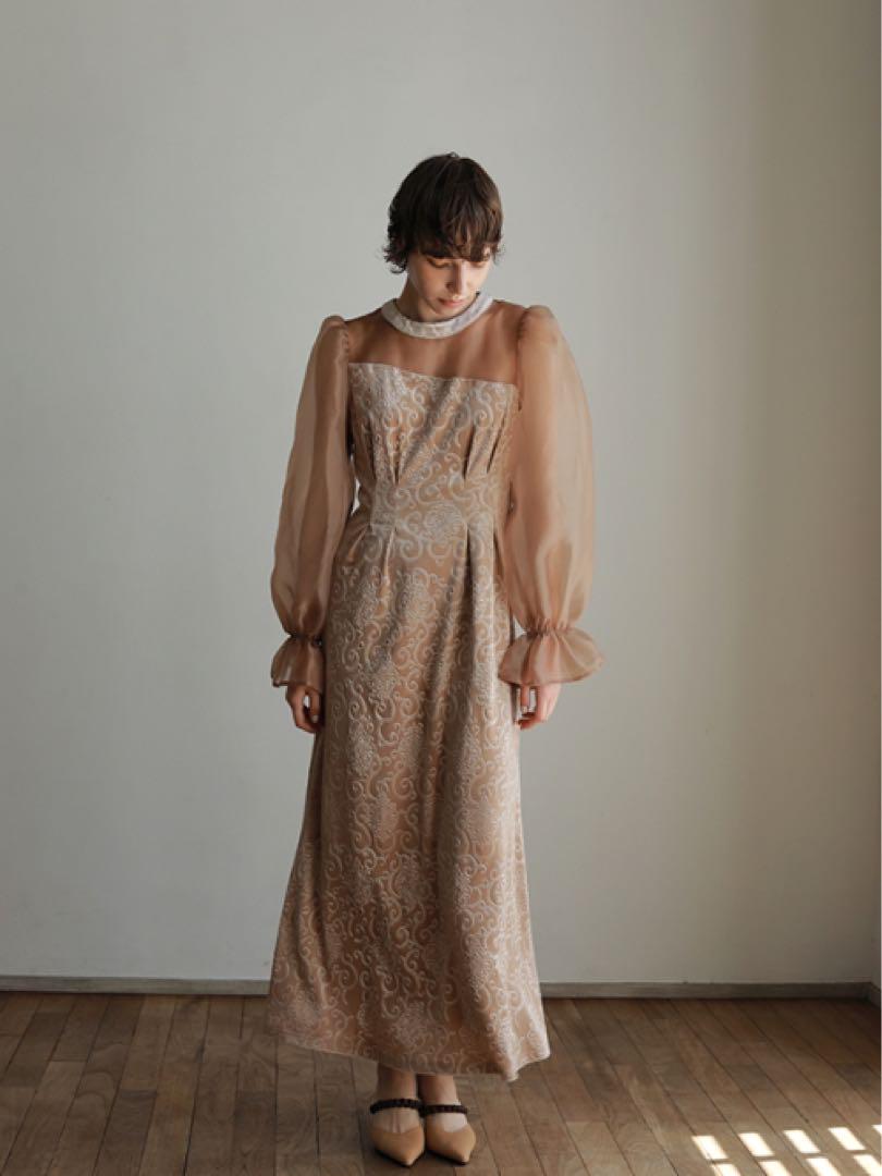スーツ・フォーマル・ドレス AMAIL mature paypuri dress (beige)