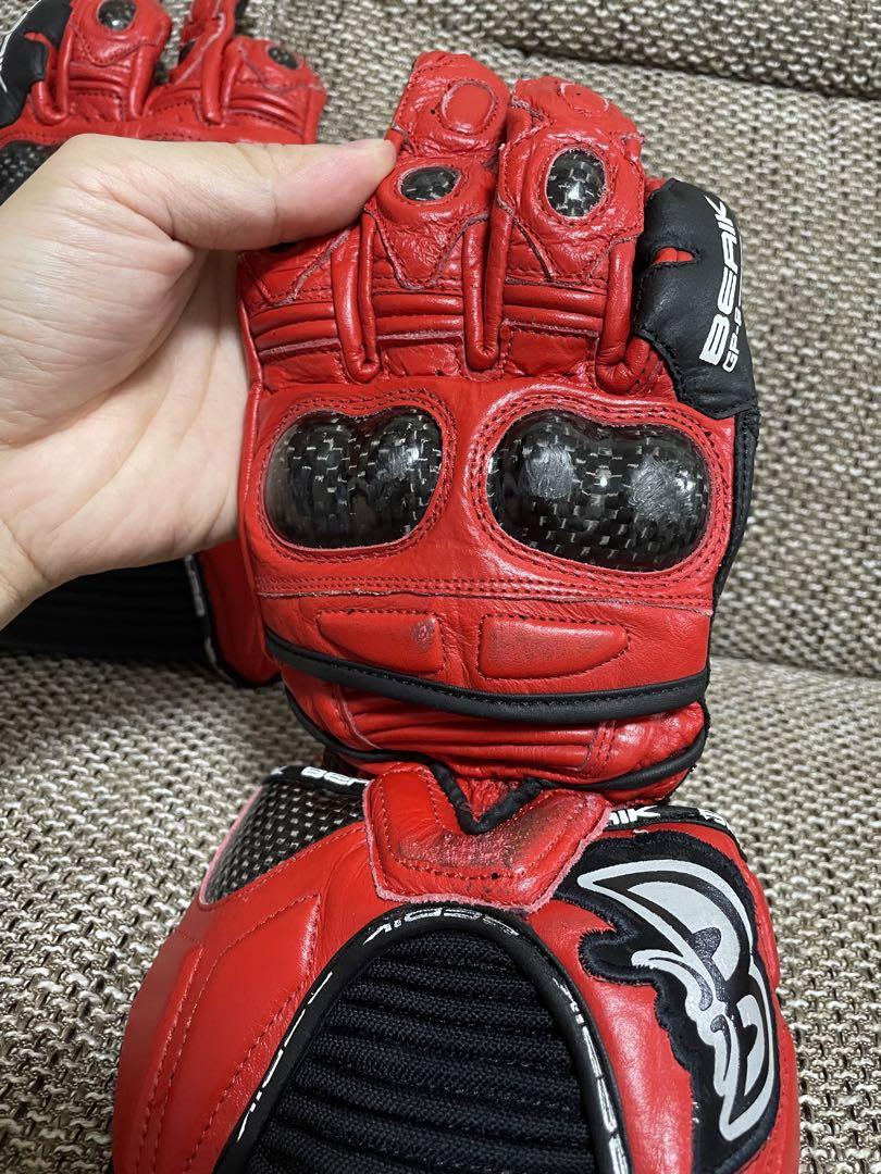 ベリック　レーシンググローブ　赤　Mサイズ