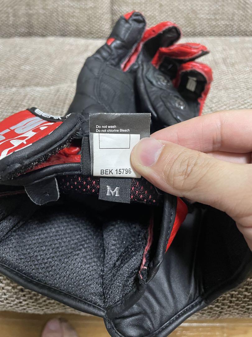 ベリック　レーシンググローブ　赤　Mサイズ