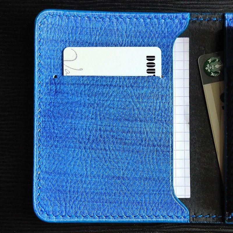 RHODIA No.11 手帳型カバー【シュリンク×刷毛染ブルー】
