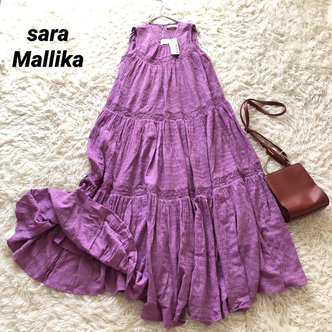 美品⭐︎サラマリカ　sara mallika ティアードタンクワンピース sara mallika（サラ マリカ）の「 Sara mallika(サラマリカ
