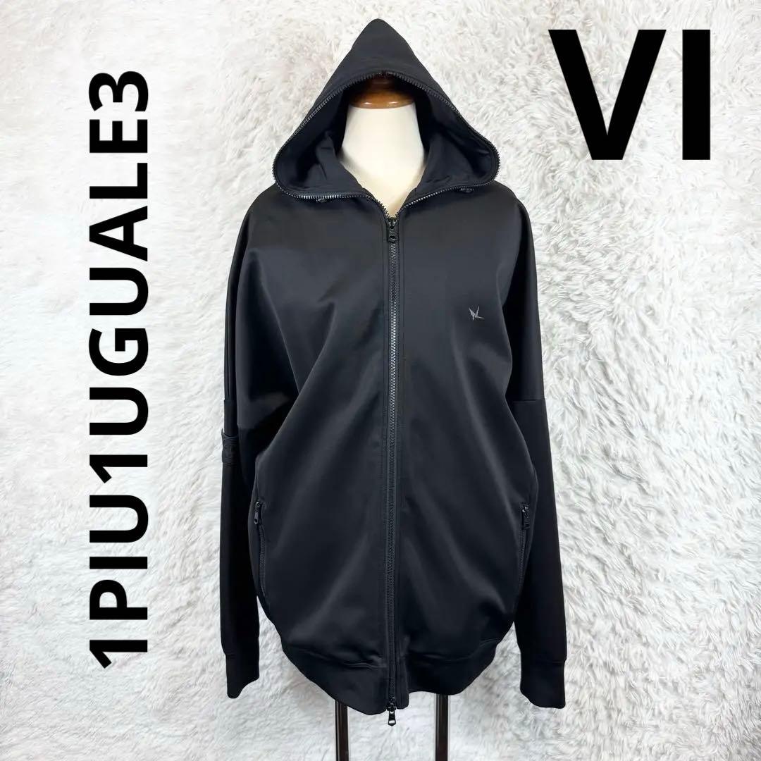 【美品・希少XL】1PIU1UGUALE3 ジップアップジャケット 黒 Vl
