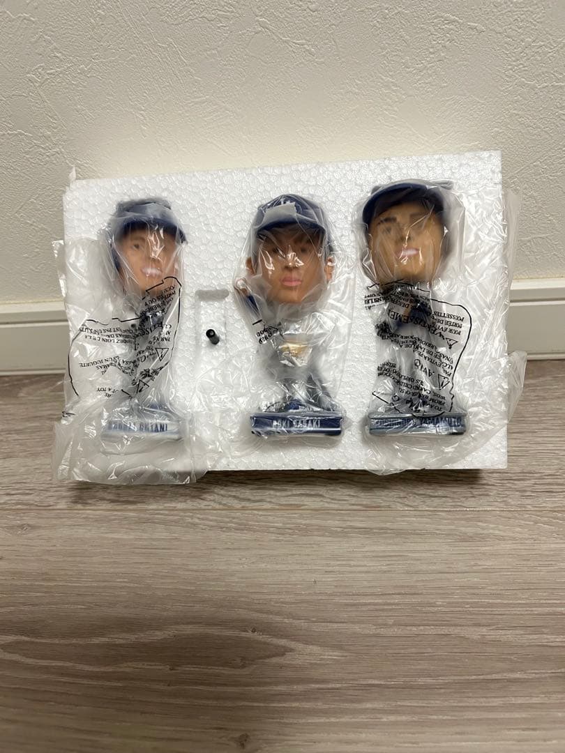 ミニビッグヘッズ 大谷翔平 山本義隆 佐々木朗希　ボブルヘッド　バブルヘッド ミニビッグヘッズ 大谷翔平 山本義隆 佐々木朗希 ボブルヘッド