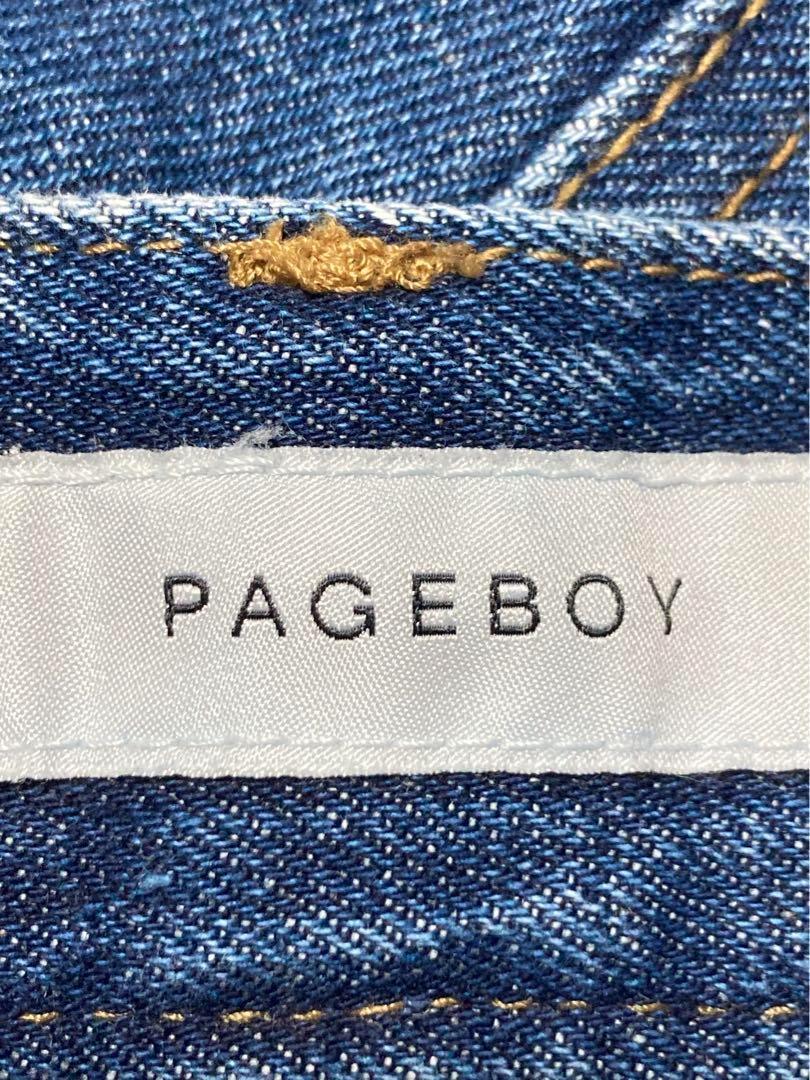 PAGEBOYのシアーブリーチデニムスカート