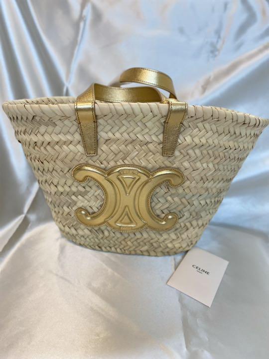 CELINE クラシック かごバッグ　ゴールド