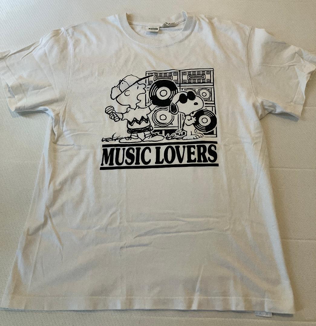 PEANUTS MUSIC LOVERS Tシャツ L SIZE L SNOOPY PEANUTS MUSIC RECORD Tシャツ - メルカリ