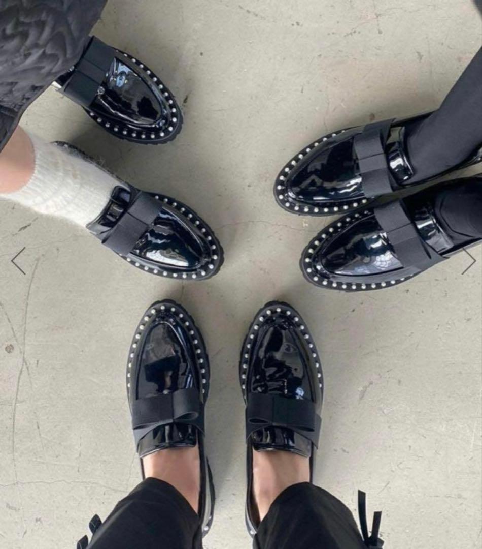 アキロン×Donobanコラボパールリボンローファー アキロン×Donobanコラボパールリボンローファー